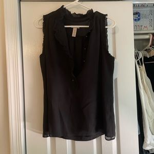 J Crew black blouse size 6